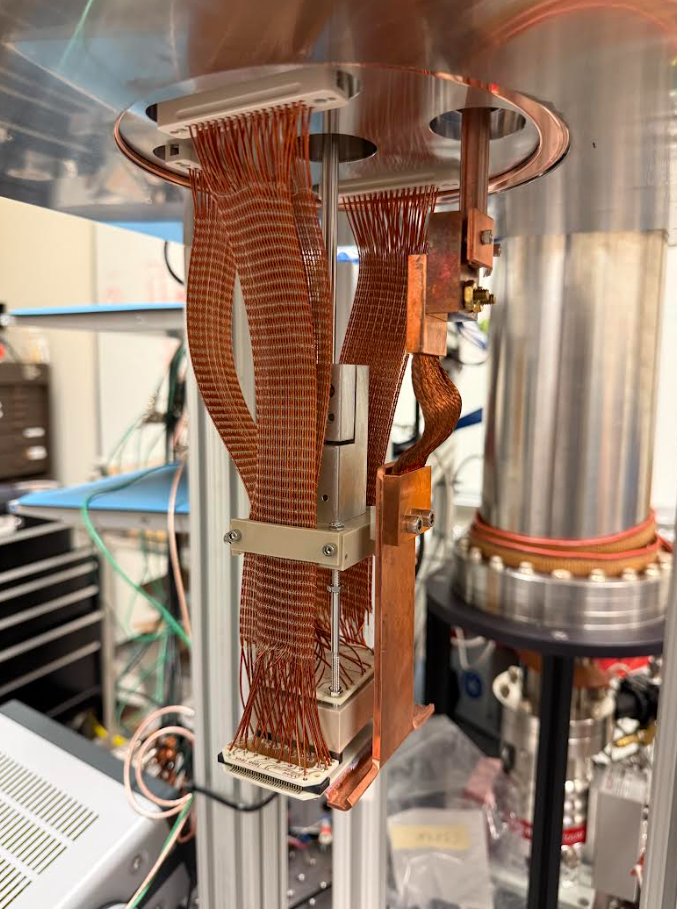 Detector to measure momentum vector if beta electrons emitted from optically levitated nanospheres (QuIPS experiment)